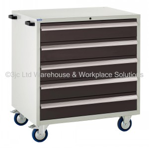 Euroslide Storage Cabinet Mobile 5 Drawers